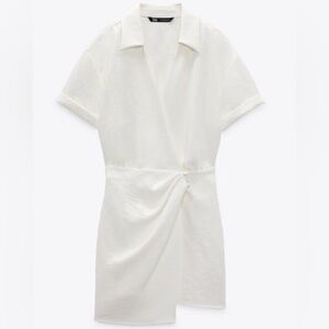 Zara | Wrap Button Front Mini Dress
